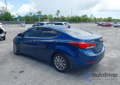 2015 Hyundai Elantra Se from USA, damaged, VIN KMHDH4AE2FU352408